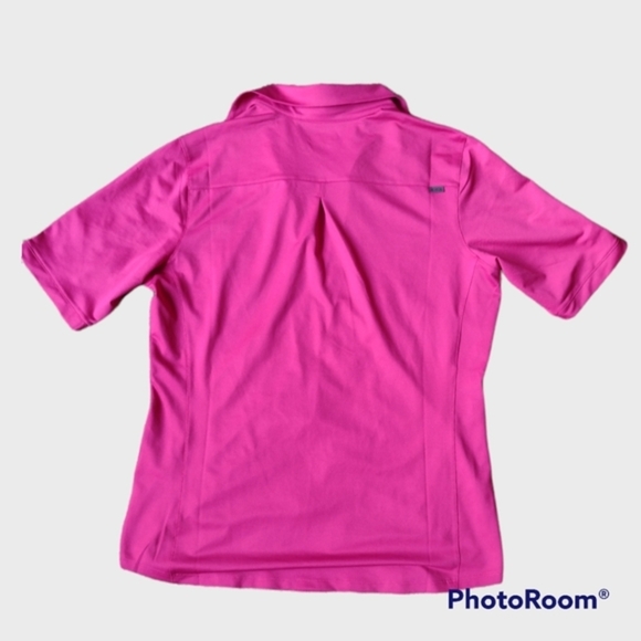 OGIO Pink V-neck women's athletic polo Size Medium - Picture 2 of 4